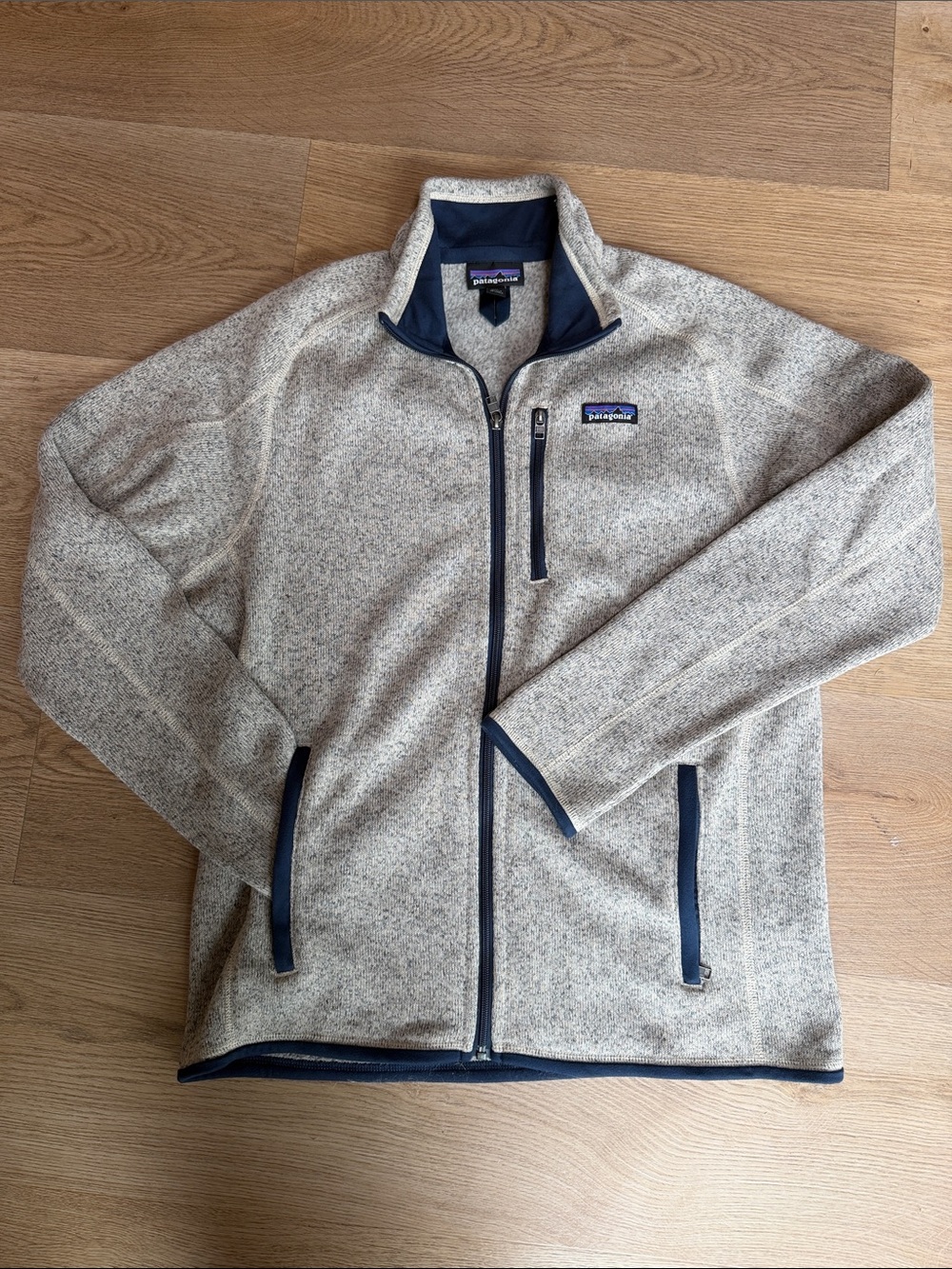 Patagonia Better Sweater Jacket - Cream with Navy Trim